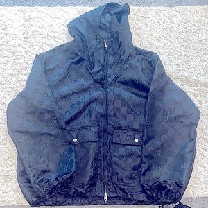 Black Gucci Off The Grid Hooded Jacket